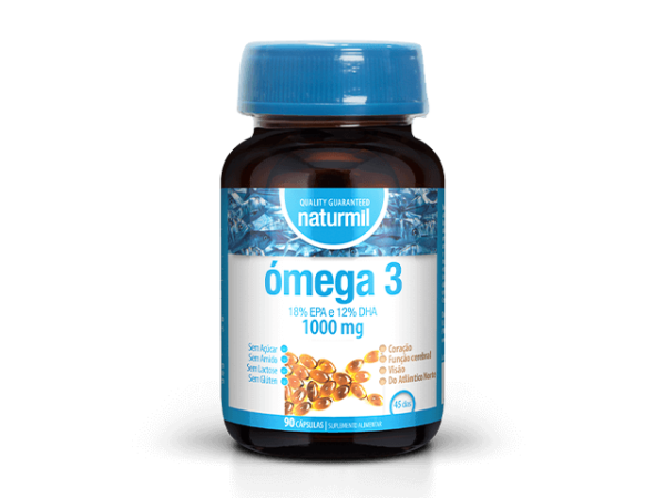 Cardiovascular Cérebro e visão- Naturmil Omega 3 1000mg