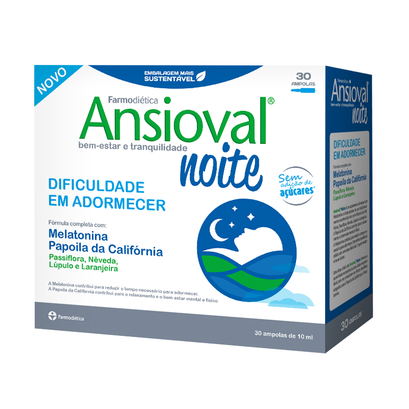 Ansioval Noite Farmodietica 30 Ampolas