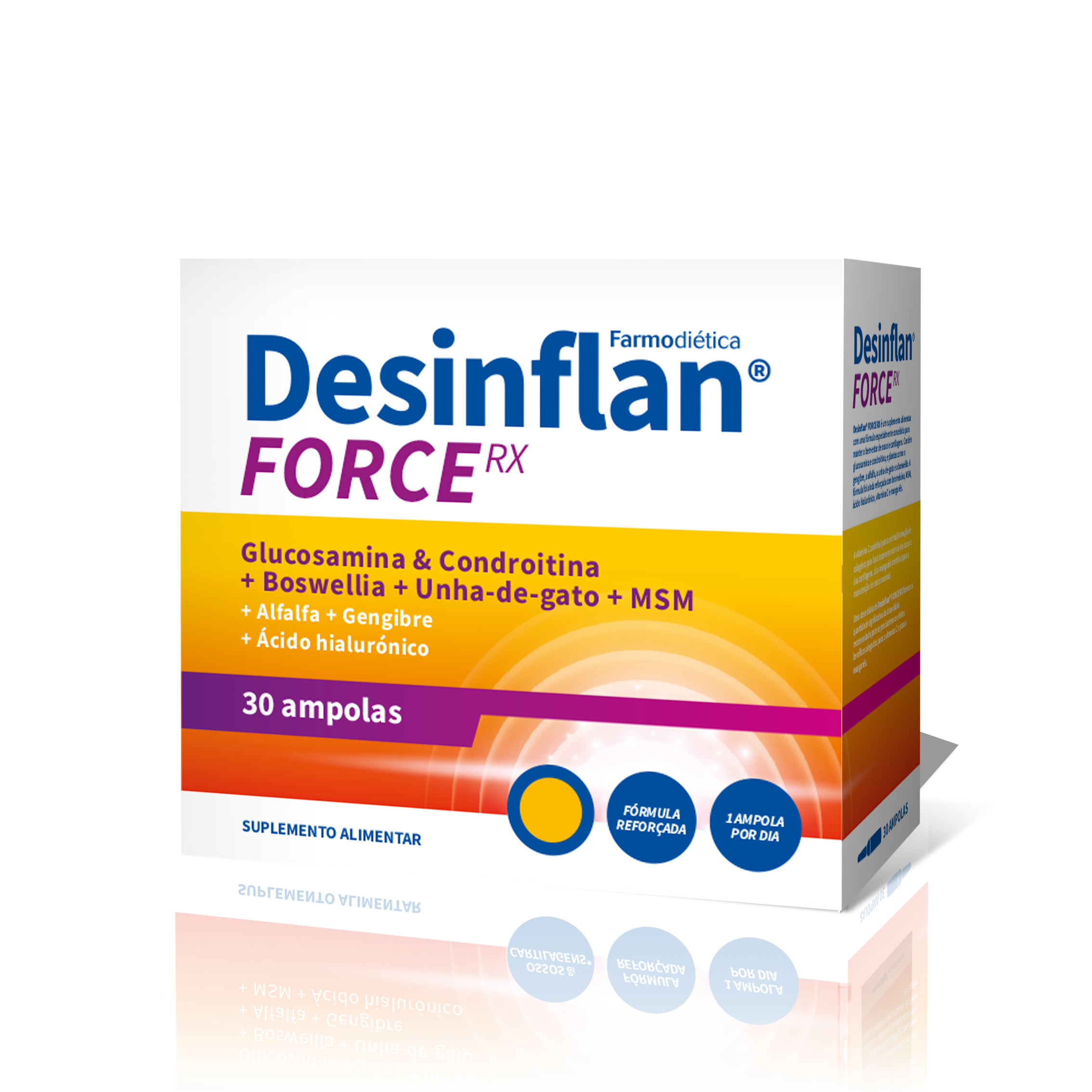 Desinflan Force 30 Ampolas
