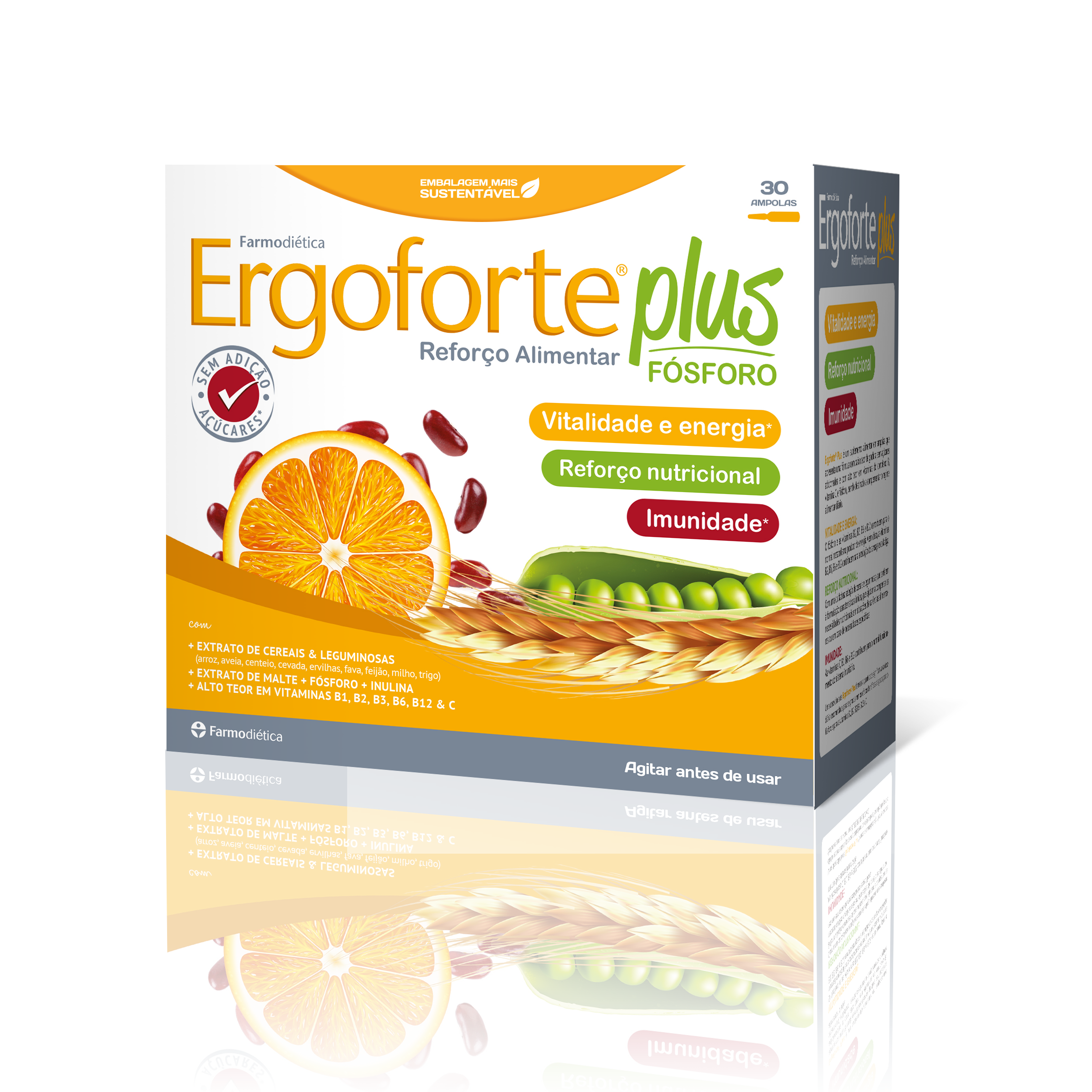 Ergoforte Plus Farmodietica 30 Ampolas