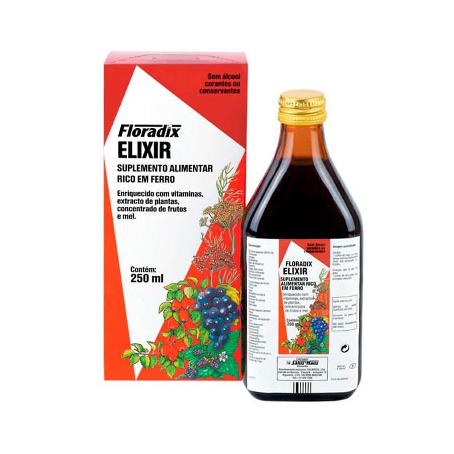 Floradix Elixir Salus 250ml Ferro e Vitaminas Liquido