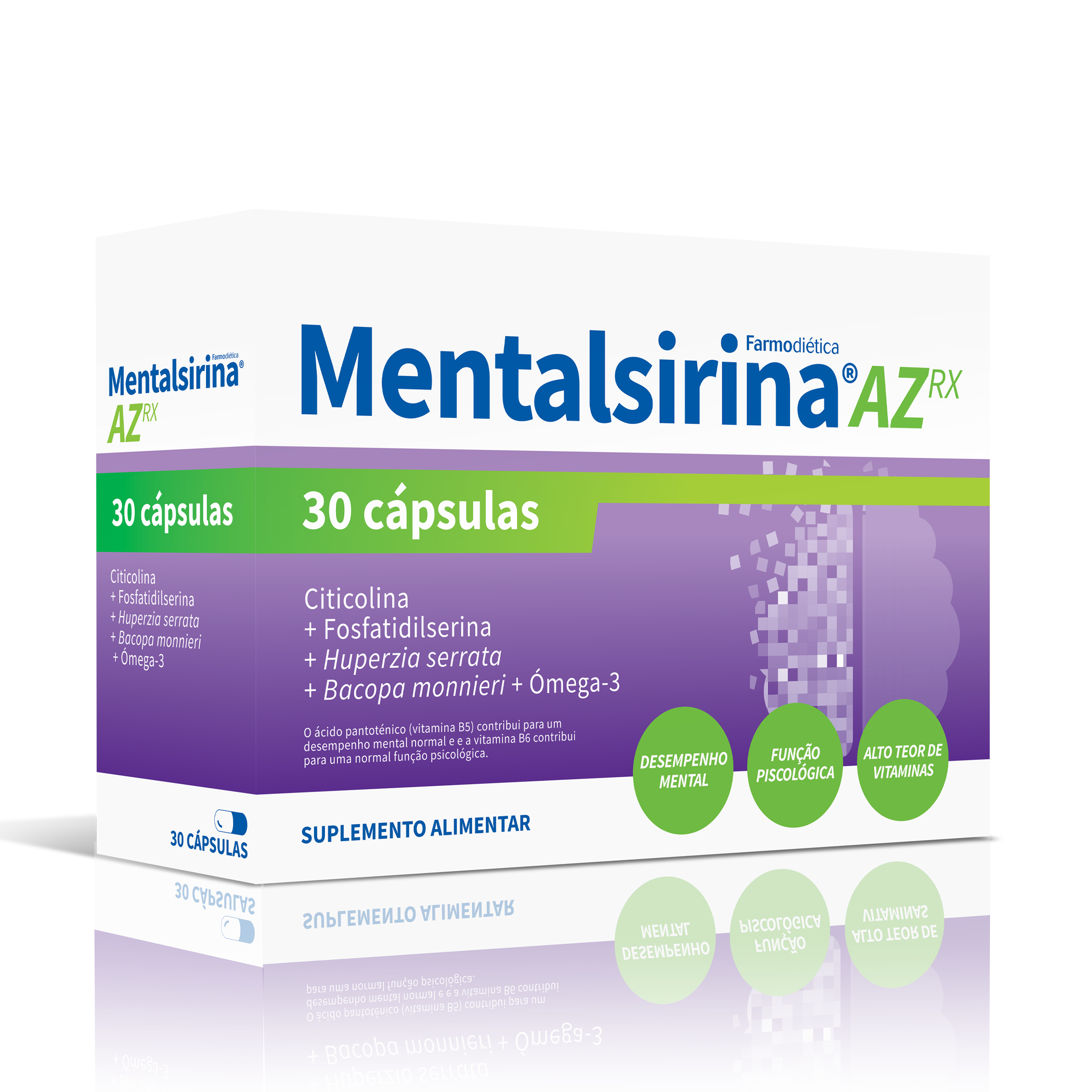 Mentalsirina AZ Rx Farmodietica 30 Capsulas