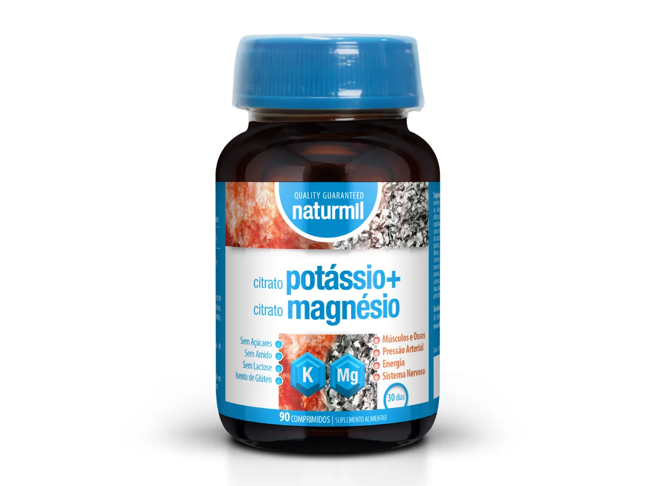 Naturmil Citrato Potassio Citrato Magnesio 90 comprimidos