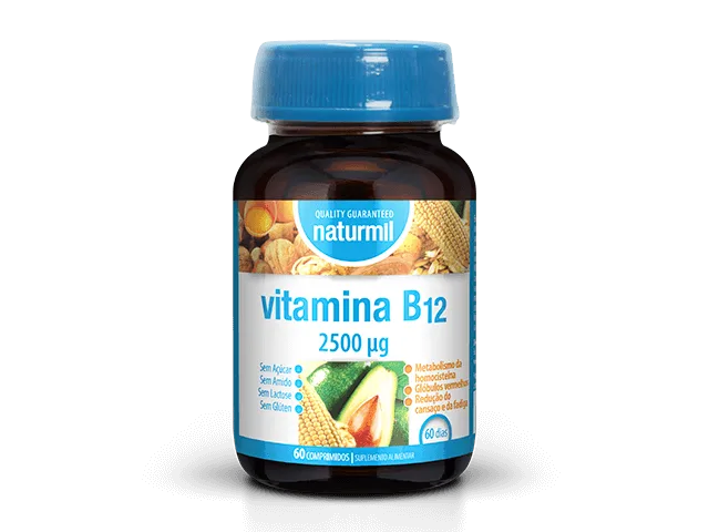 Naturmil Vitamina B12 2500µg 60 Comprimidos