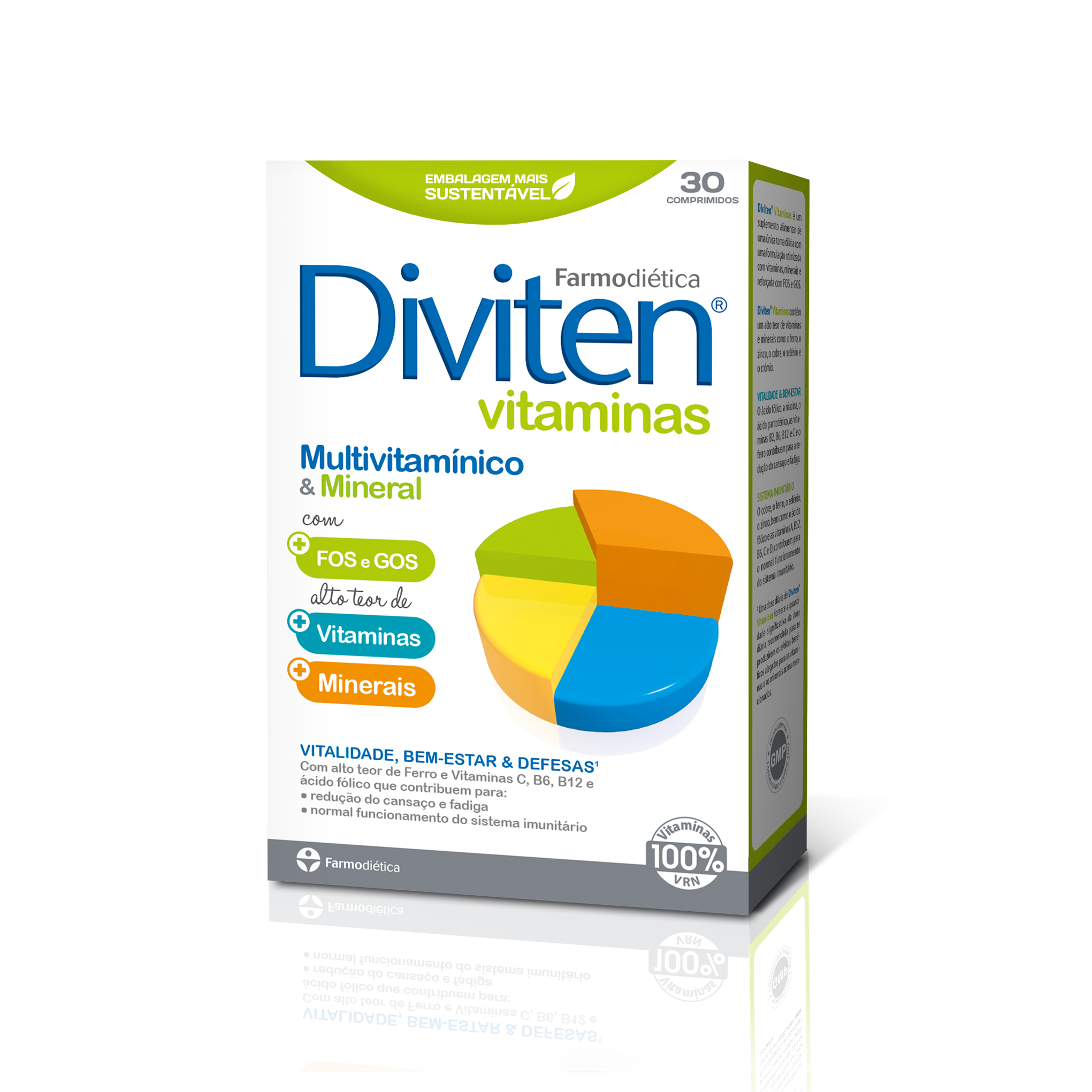 Diviten Vitaminas Farmodietica 30 comprimidos