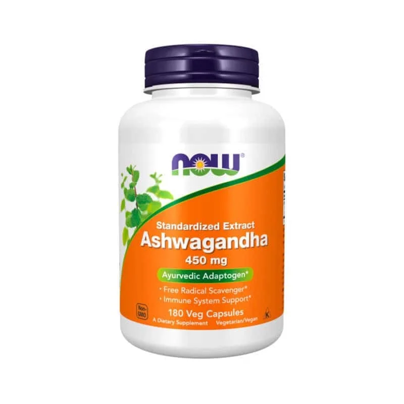 Ashwagandha 450mg NOW 180 Capsulas