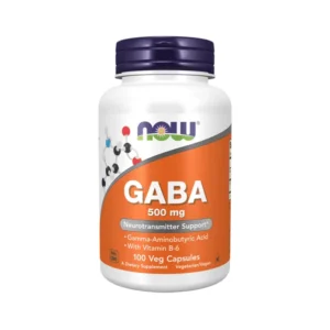 GABA 500mg NOW 100 Capsulas