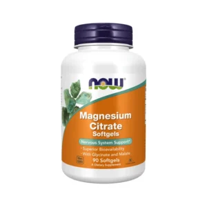 Magnesium Citrate Malate Glycinate NOW 90 capsulas