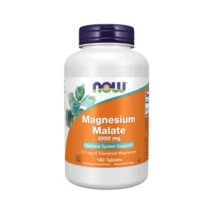 Magnesium Malate 1000 mg NOW 180 comprimidos