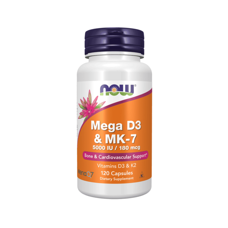 Mega D3 MK 7 5000 IU180 mcg NOW