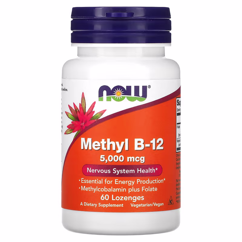 Methyl B 12 5000 mcg NOW 60 Losangos