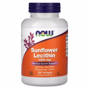 Sunflower Lecithin 1200mg NOW 100 Capsulas