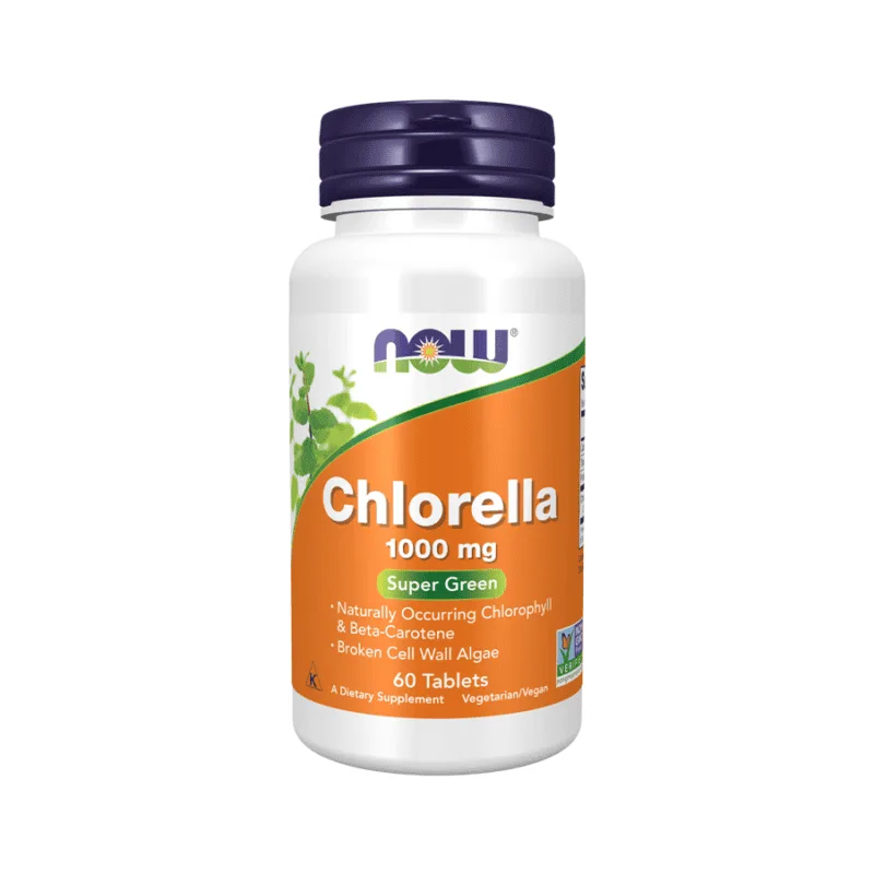 Suplemento Clorela 1000mg NOW