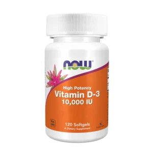 Vitamina D3 10000 IU NOW 120 Capsulas