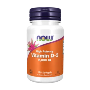 NOW Vitamina D-3 2000 IU 120 Cápsulas