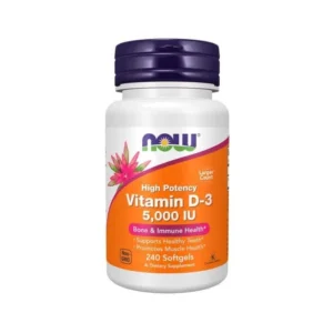 Vitamina D3 5000 IU NOW 240 Capsulas