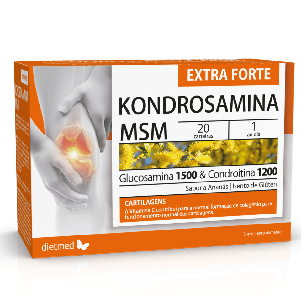 Kondrosamina MSM Extra Forte Dietmed 20 carteiras