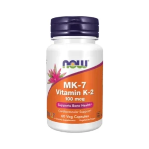 MK 7 Vitamina K 2 100mcg NOW 60 Capsulas