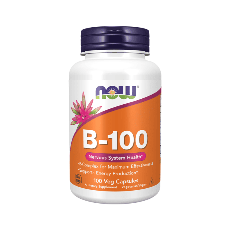 Vitamina B100 Complexo NOW 100 Capsulas